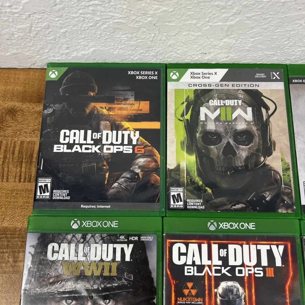 Lot Of 9 Call of Duty: Black Ops 6,‎ 3, Modern Warfare, Advanced Warfare, WWII